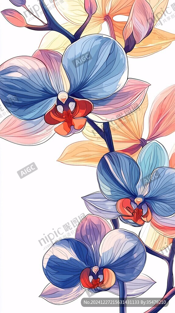 手绘创意百花壁纸