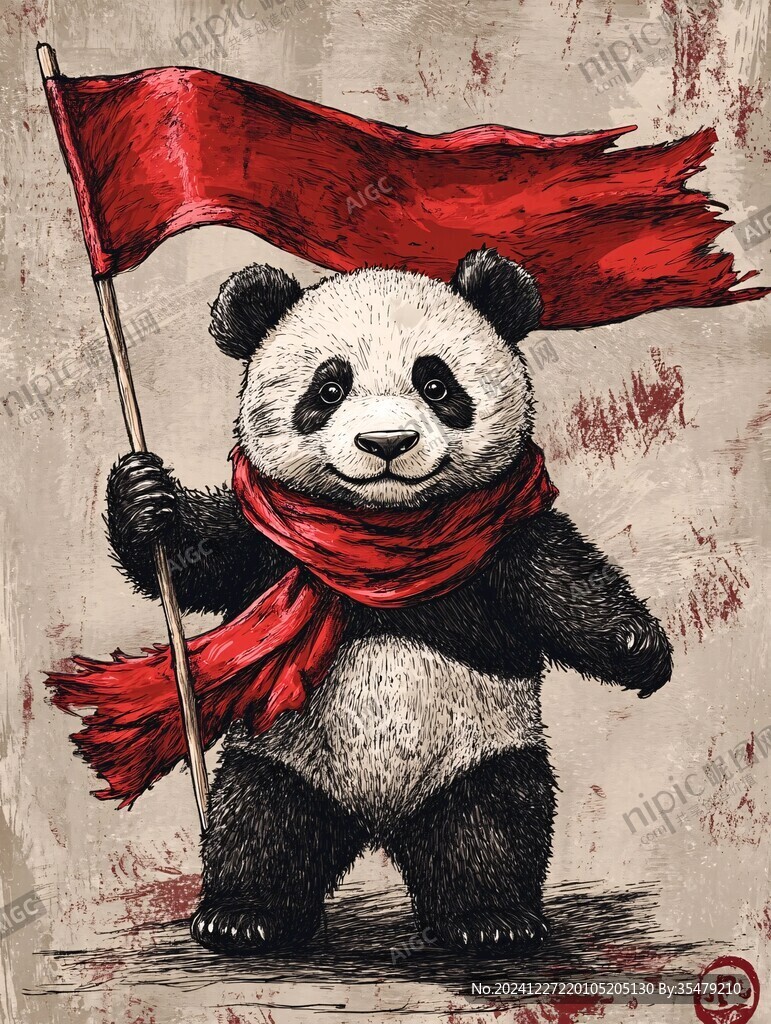 熊猫插画王者驾到