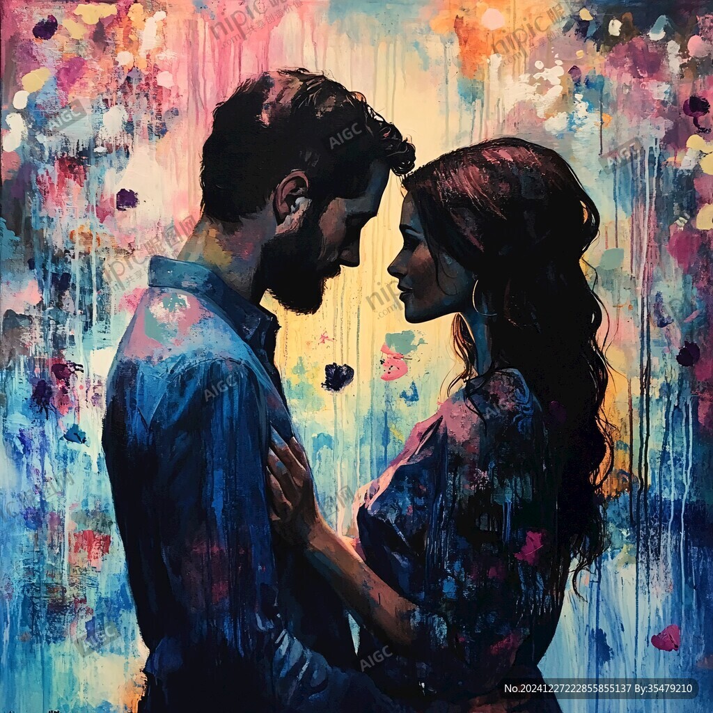 情侣油画