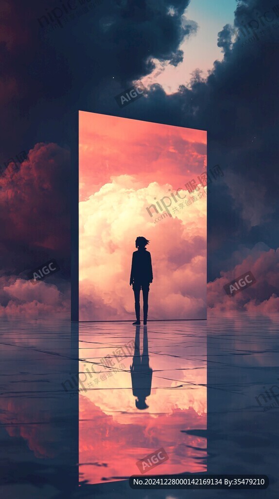 孤身一人背景素材