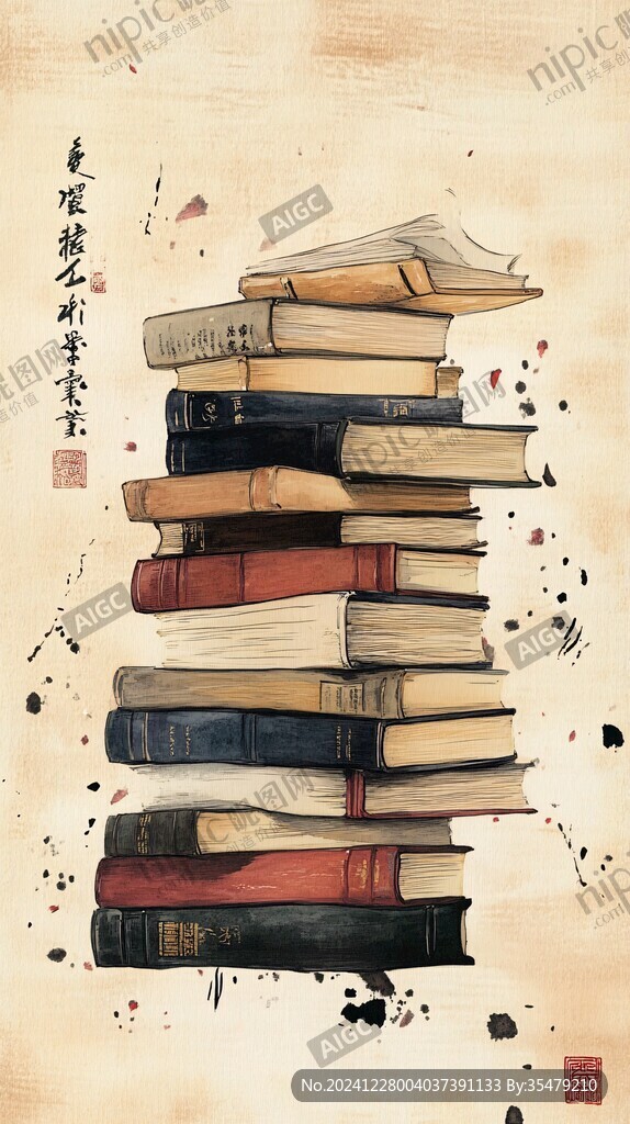 书店书屋读书馆挂画