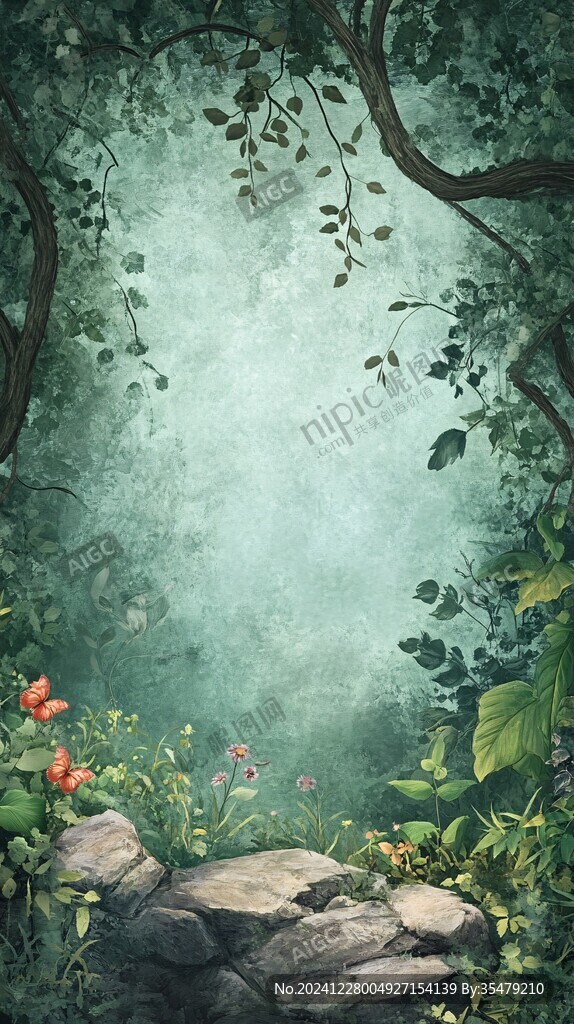 创意森林系背景