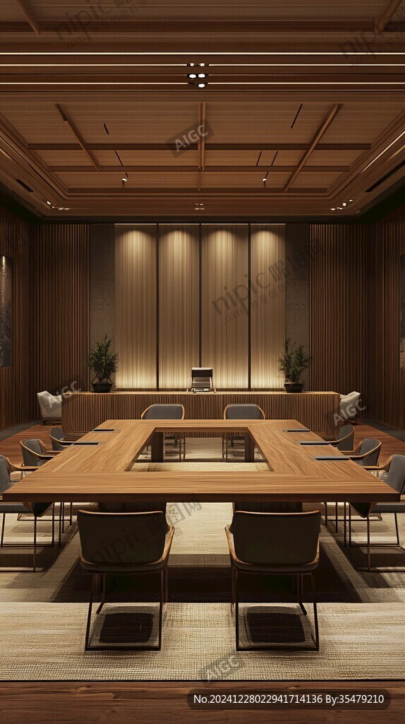 新中式会议室