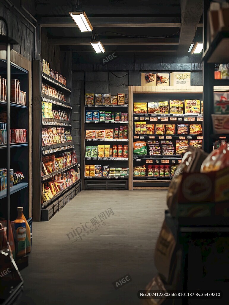 便利店零食插画