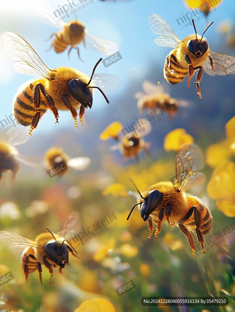 蜜蜂背景素材