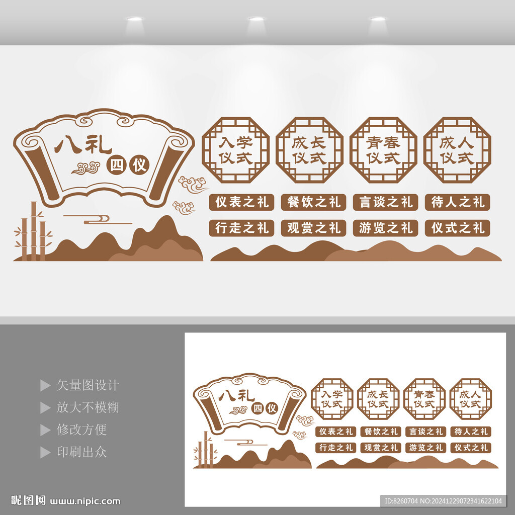 八礼四仪文化墙