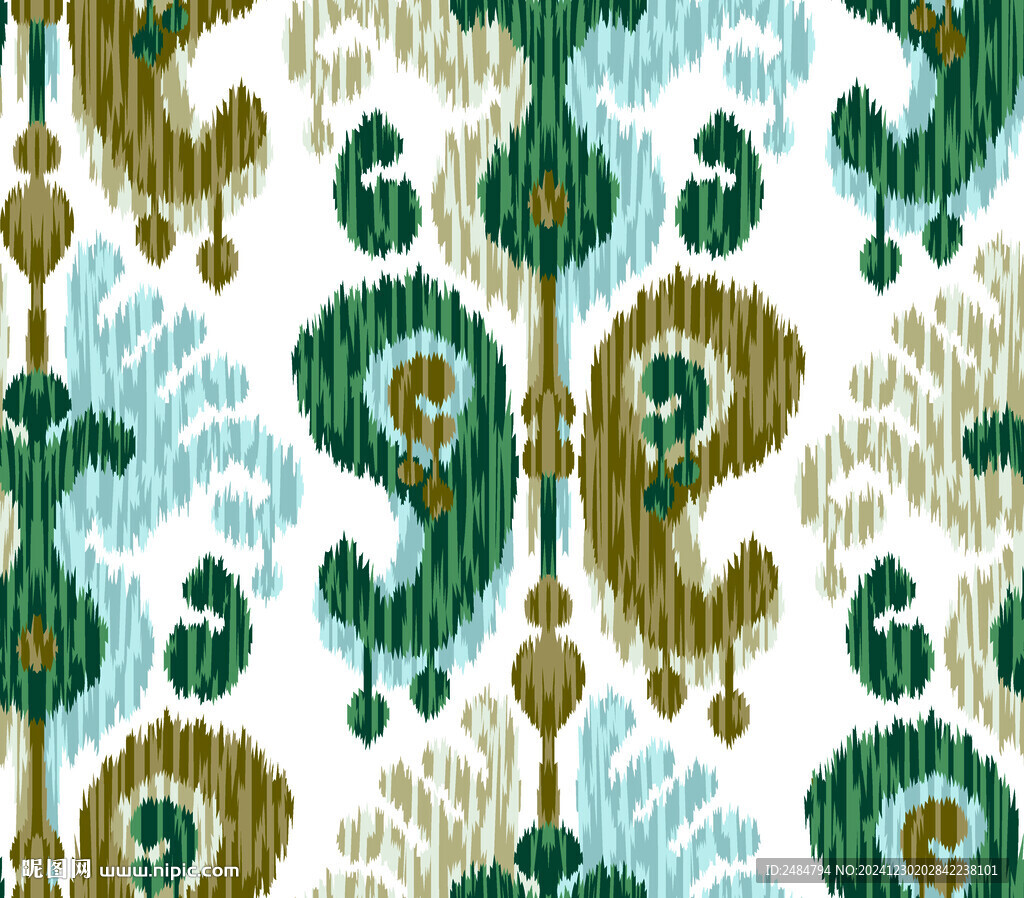 色彩不对称腰果