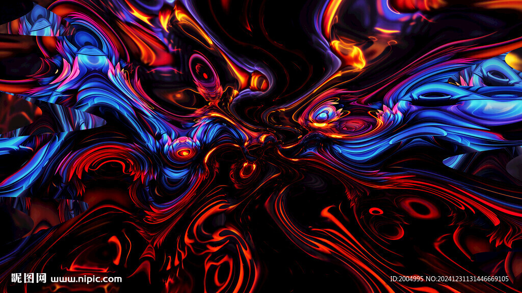 抽象酒吧ktv炫酷装饰画