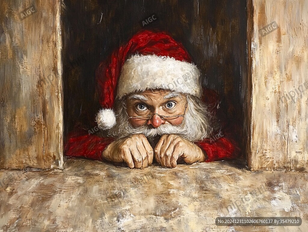 圣诞节油画