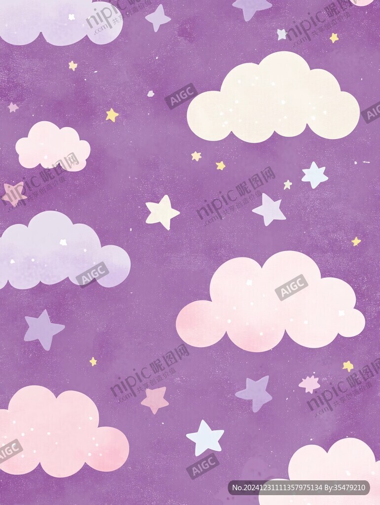 壁纸儿童卡通幻彩星星