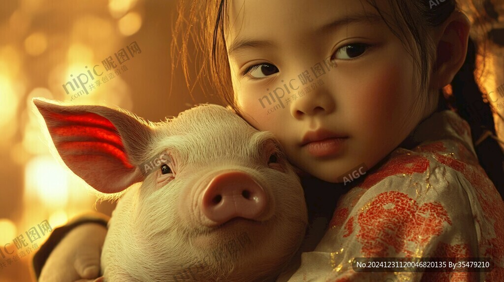 怡然自得的小女孩壁纸