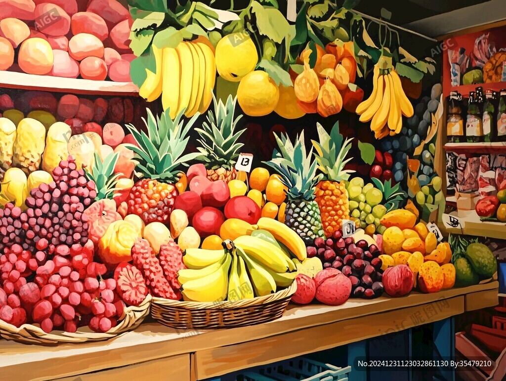 水果店墙面
