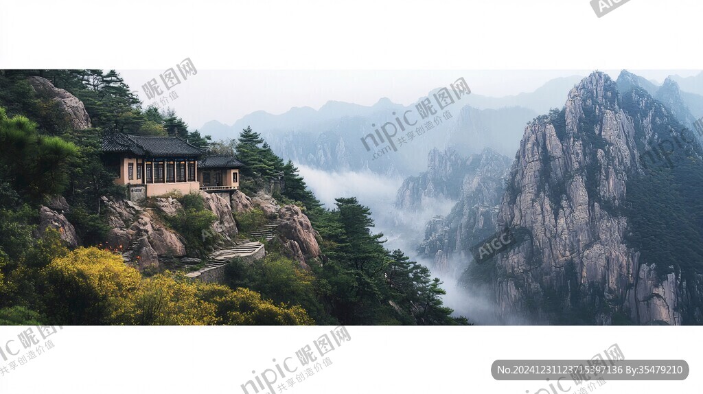 九华山酒店装饰画