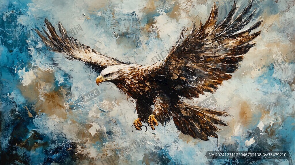 雄鹰抽象画