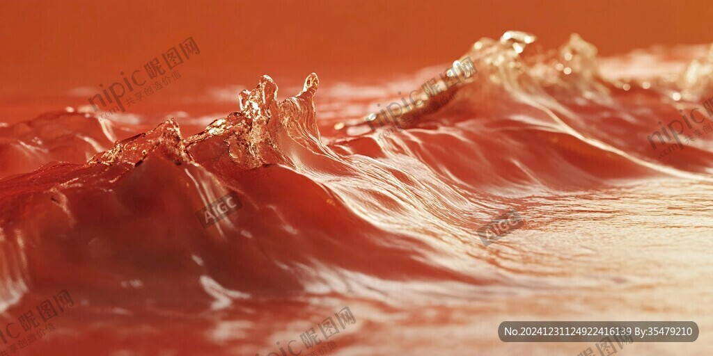 红色液体创意壁纸