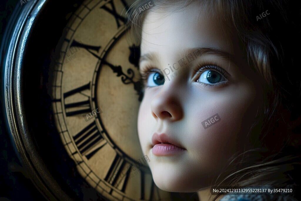 怡然自得的小女孩壁纸