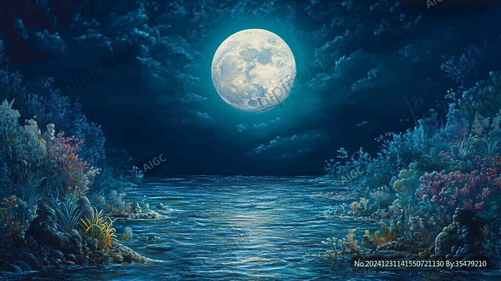 梦幻夜晚立体画