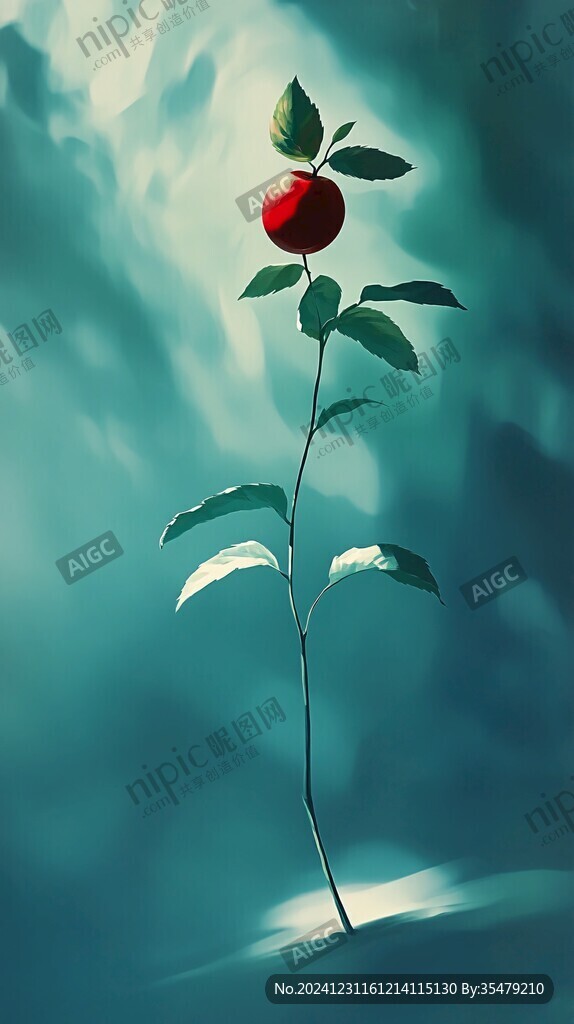 圣女果噪点插画