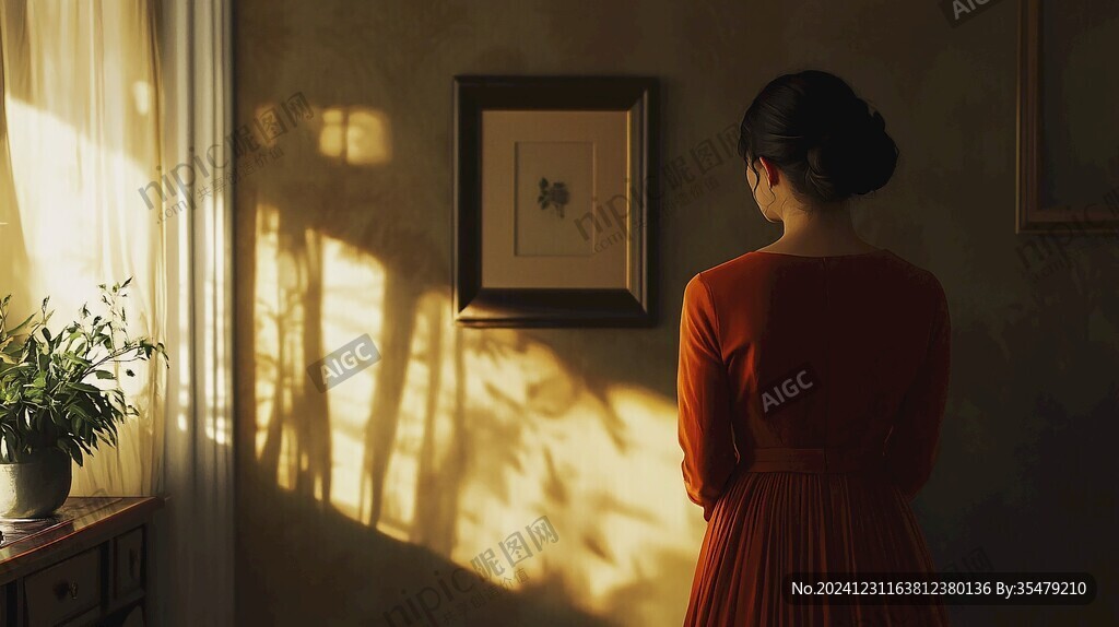 黄色室内暖光太阳光