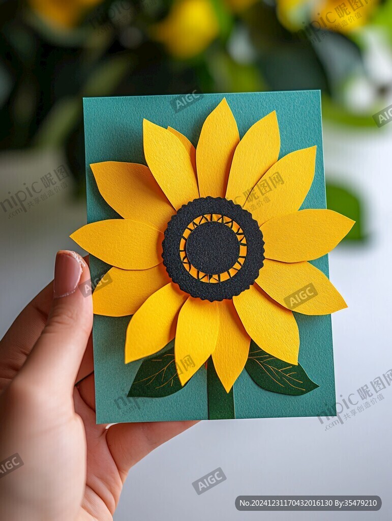 纸艺向日葵