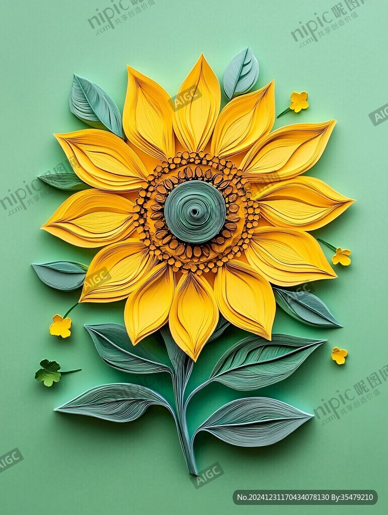 纸艺向日葵