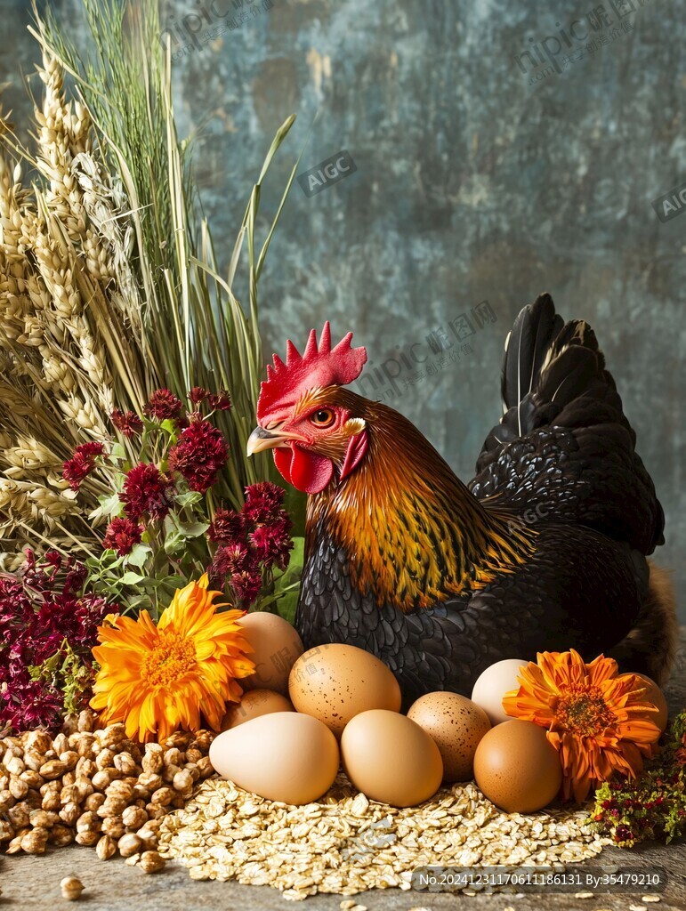 鸡的高清图片
