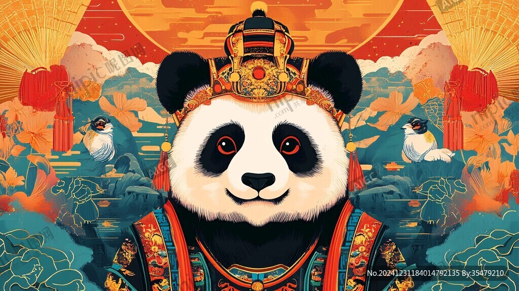 熊猫插画王者驾到