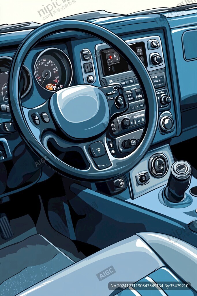 卡通汽车装饰画