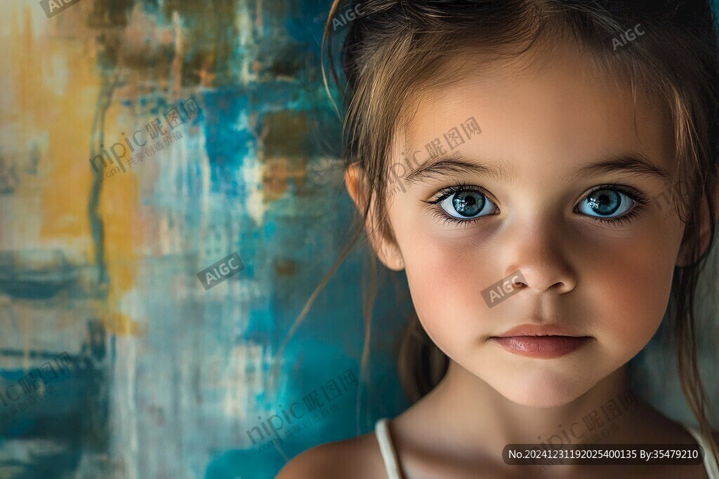 怡然自得的小女孩壁纸