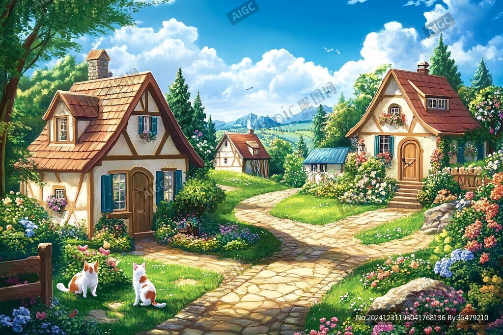 梦幻唯美农村新面貌