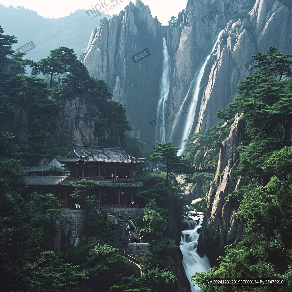 九华山酒店装饰画