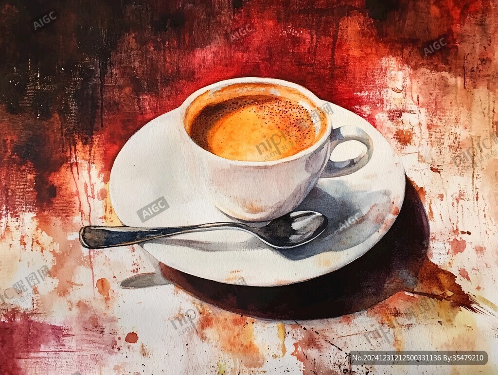 油画咖啡