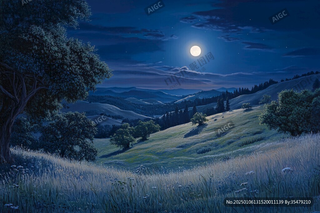 梦幻夜晚立体画