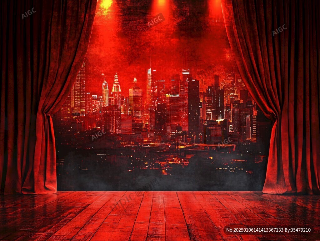 舞台城市背景