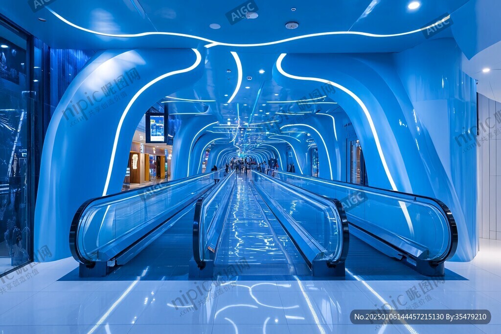科技感地铁站