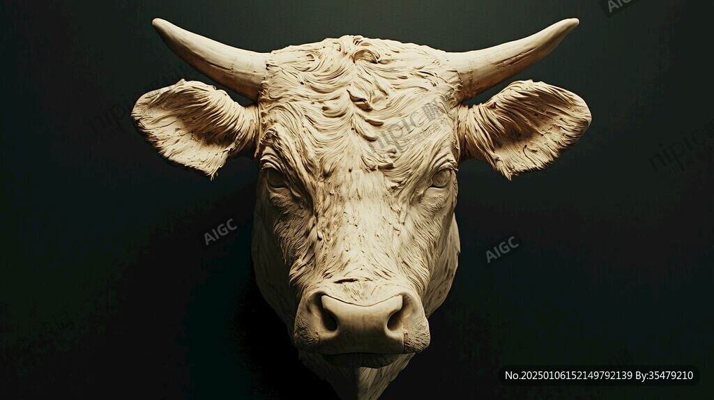创意牛角形象
