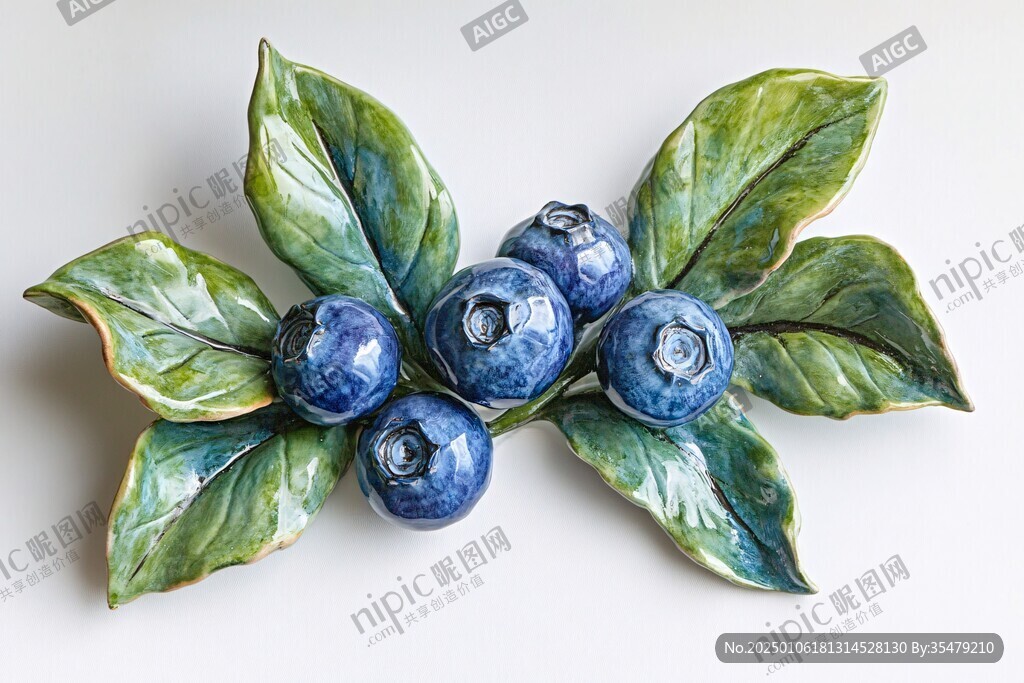 装饰画蓝莓