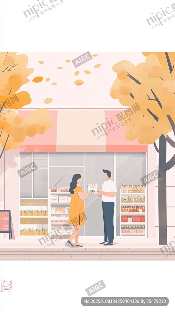 便利店零食插画