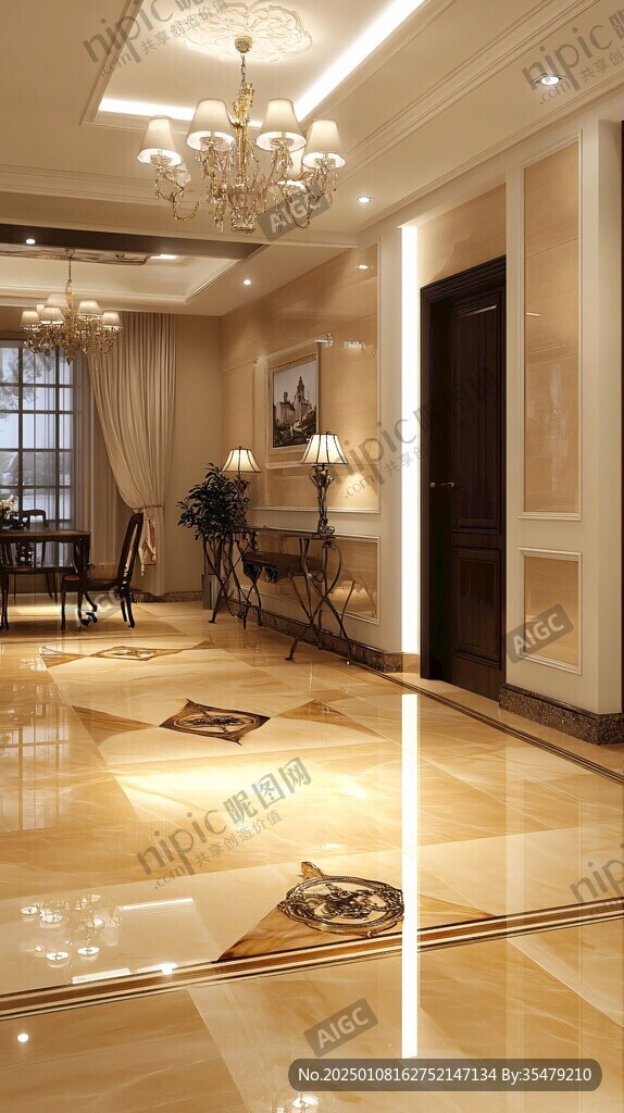 美式地砖效果图