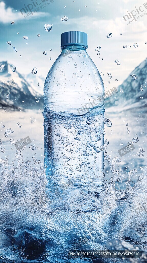 矿泉水创意海报