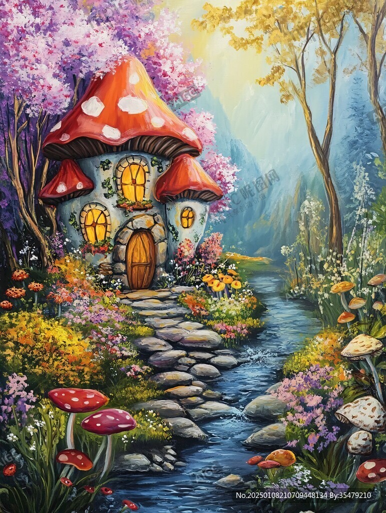 梦幻森林立体画