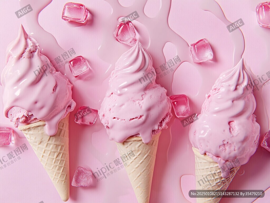 创意冰淇淋形棉花糖
