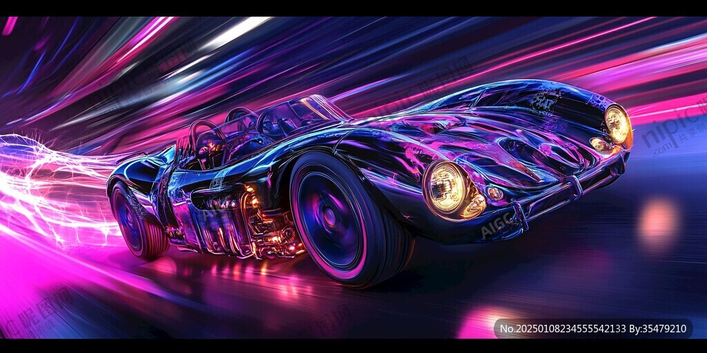 跑车线条飞驰电掣