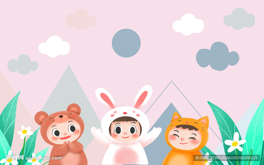 卡通儿童房背景