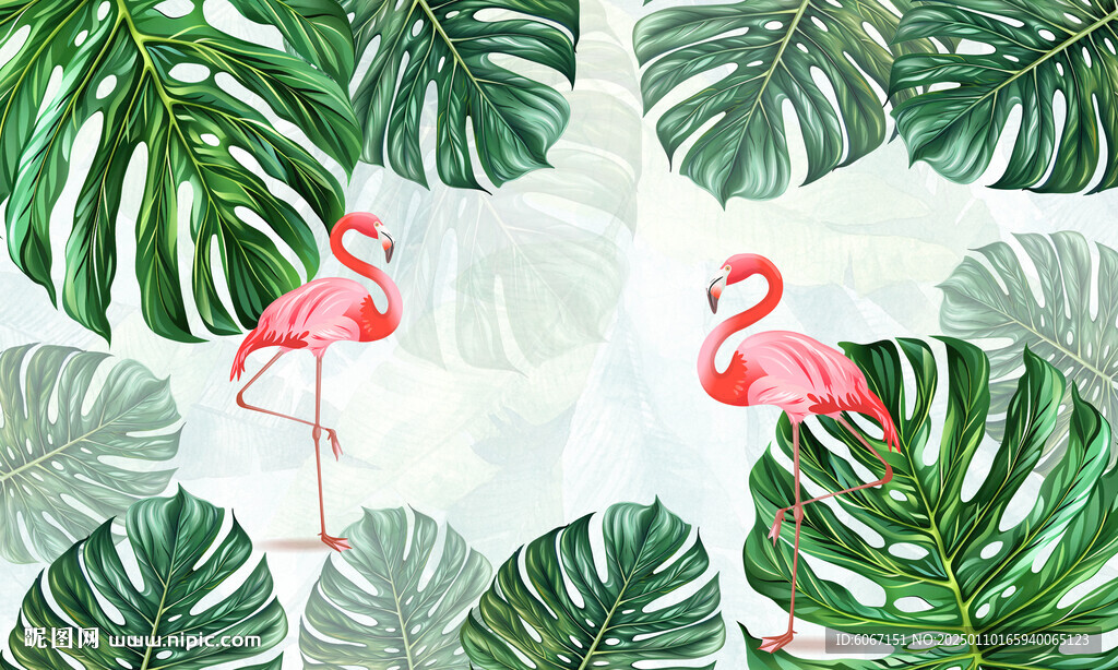 热带雨林背景墙