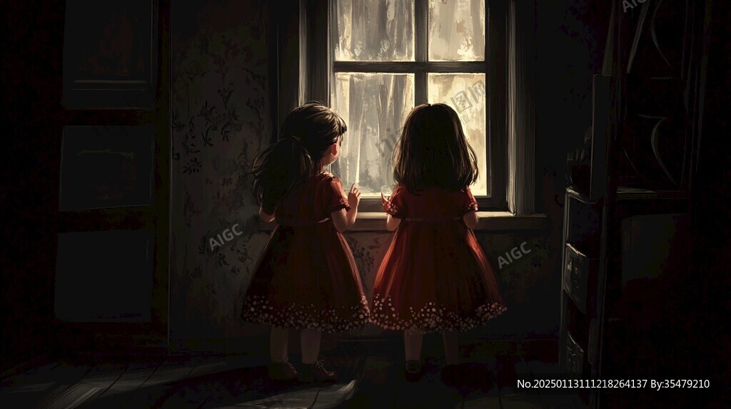 怡然自得的小女孩壁纸