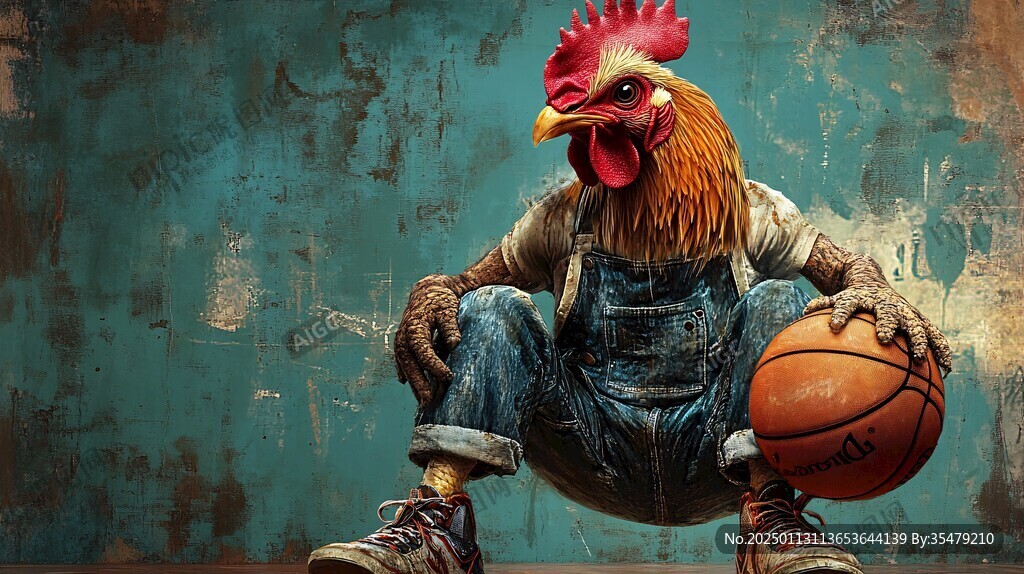 一人扮鸡妈妈坐在凳上