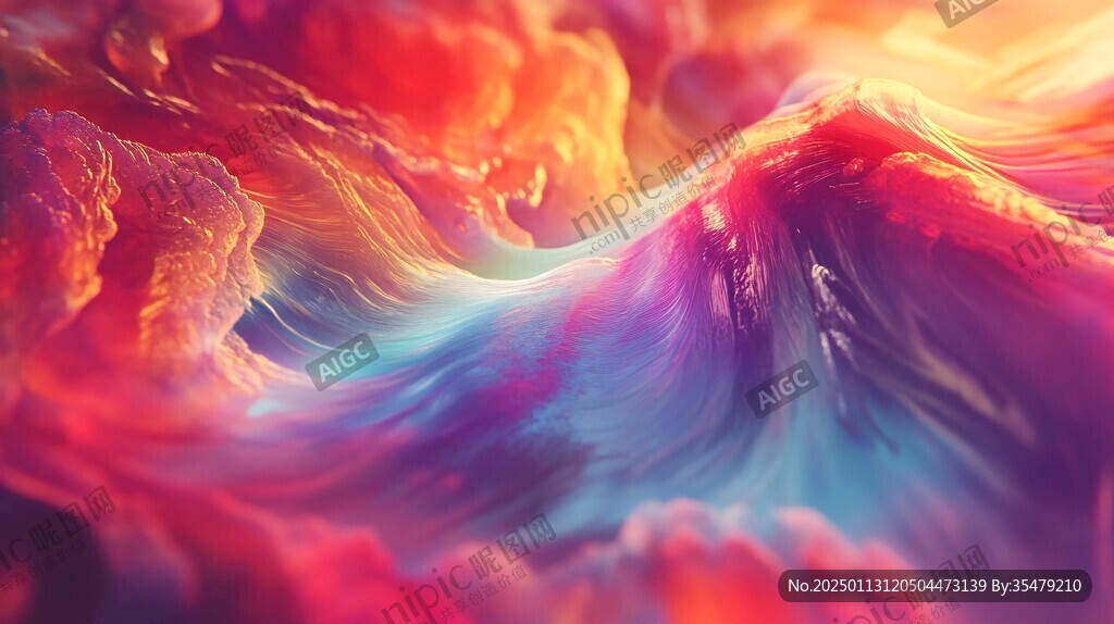 炫丽的梦幻流体画