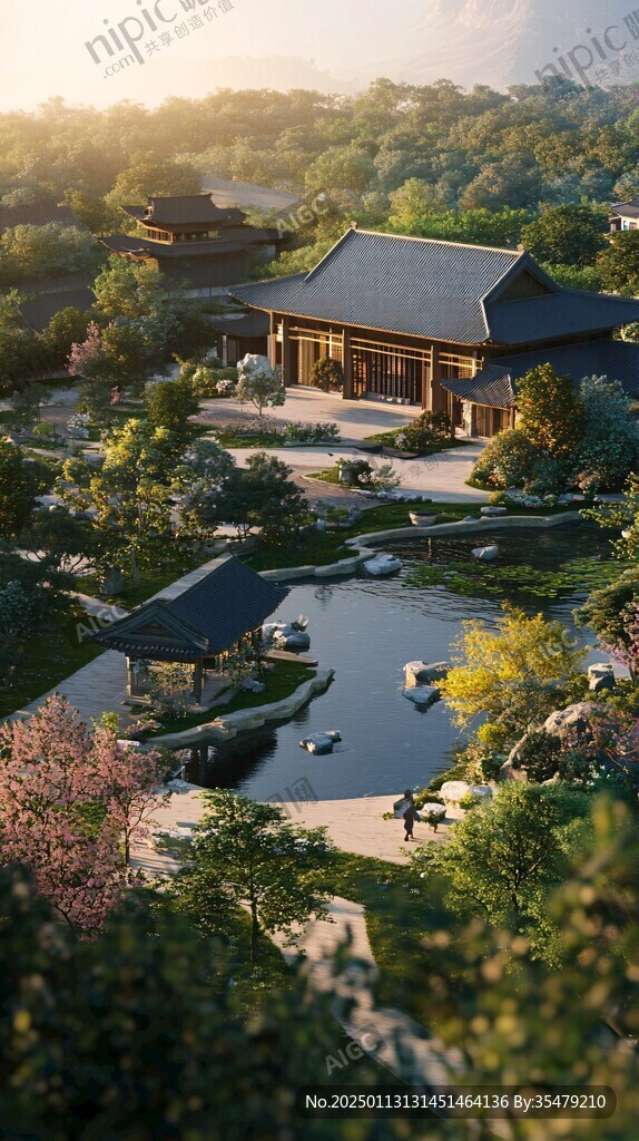 中式园林风格度假酒店