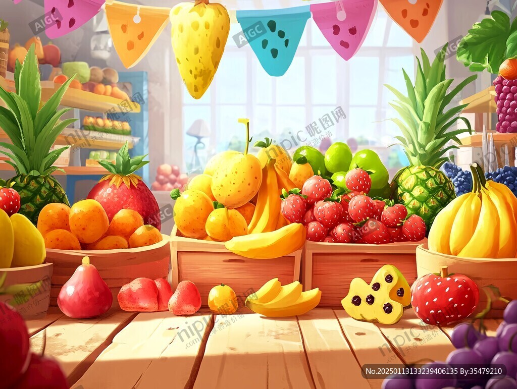 卡通水果店
